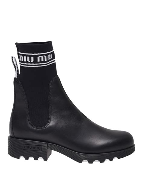 miu miu sock boots sale|Boots and Ankle Boots For Women: Platform & Flat Booties .